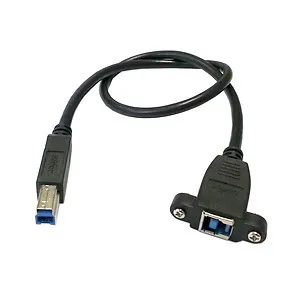 CYDZ Jimier CY Cable Super Speed USB 3.0 Back Panel Mount Female to Male B Type Extension Cable 0.5M