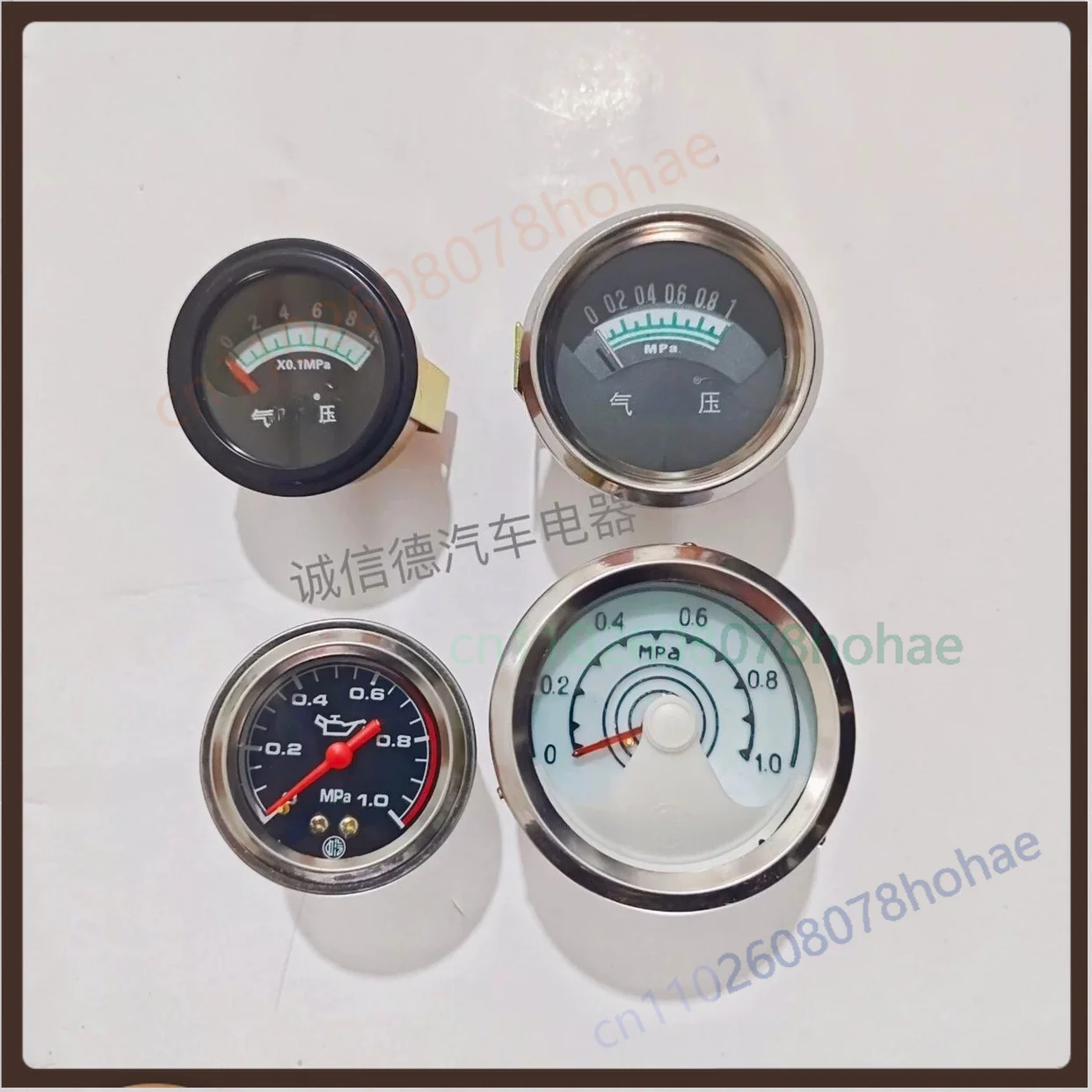 Air Pressure Gauge Large Head Small Head For Farm Harvester Truck Engineering Vehicle Air Pressure Indicator Meter