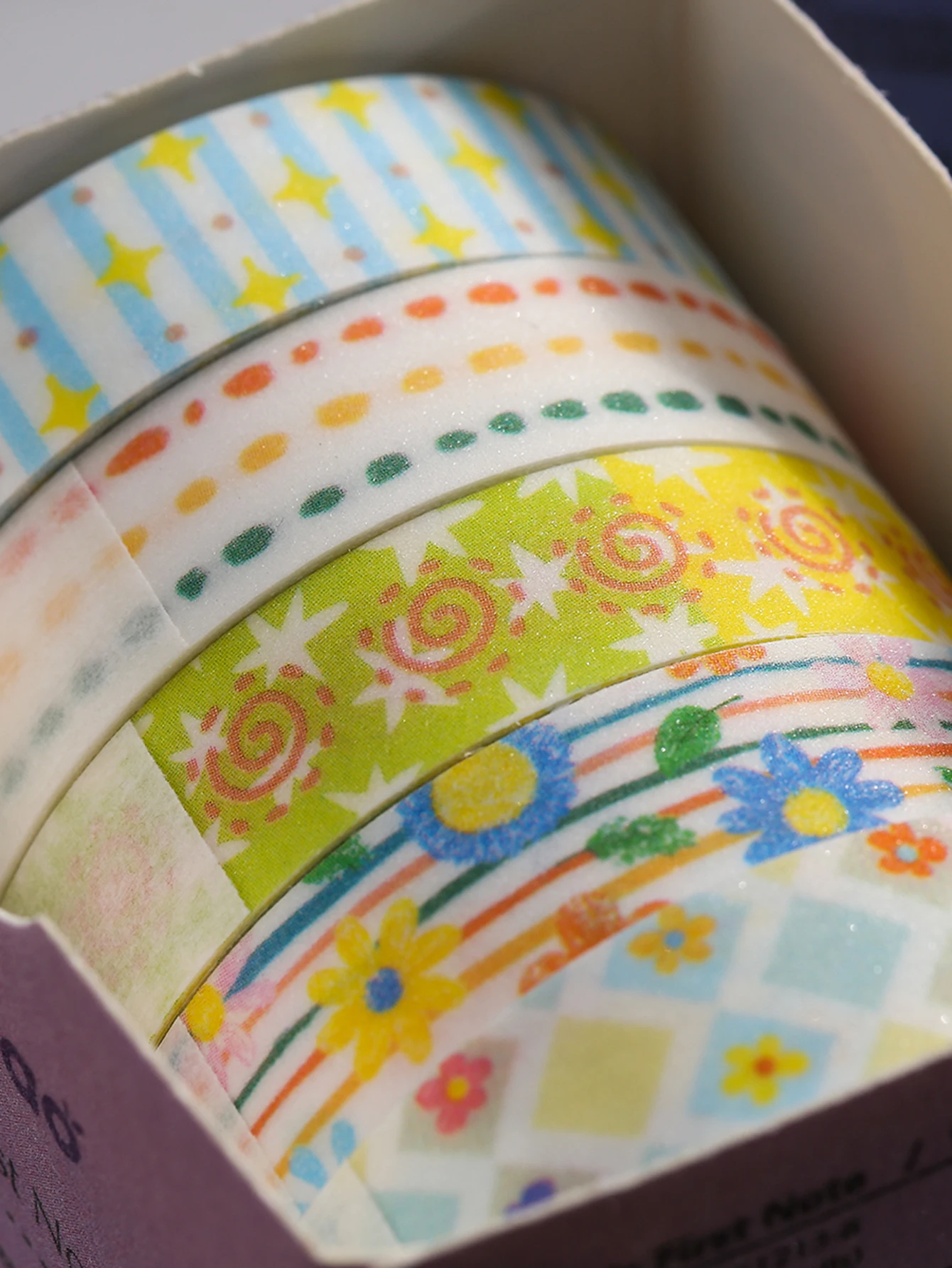 5-teiliges süßes Washi-Tape-Set im japanischen Stil, handgefertigt, DIY-Scrapbooking, Geschenkbox für die Feiertage, Scrap-Dekoration, Schulbedarf – Detail 8