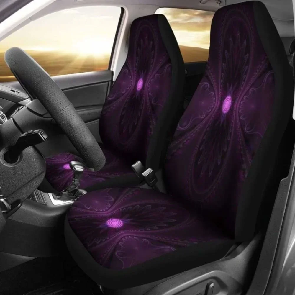 Purple Chakra Car Seat Covers | Give Your Car A Makeover! 202820,Pack of 2 Universal Front Seat Protective Cover