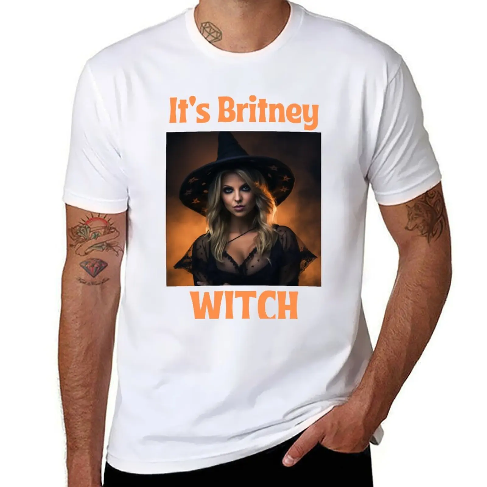 

Britney's Bewitching Halloween T-Shirt t shirts for man cotton mens graphic t shirts t shirt for man 100 percent cotton T-Shirt