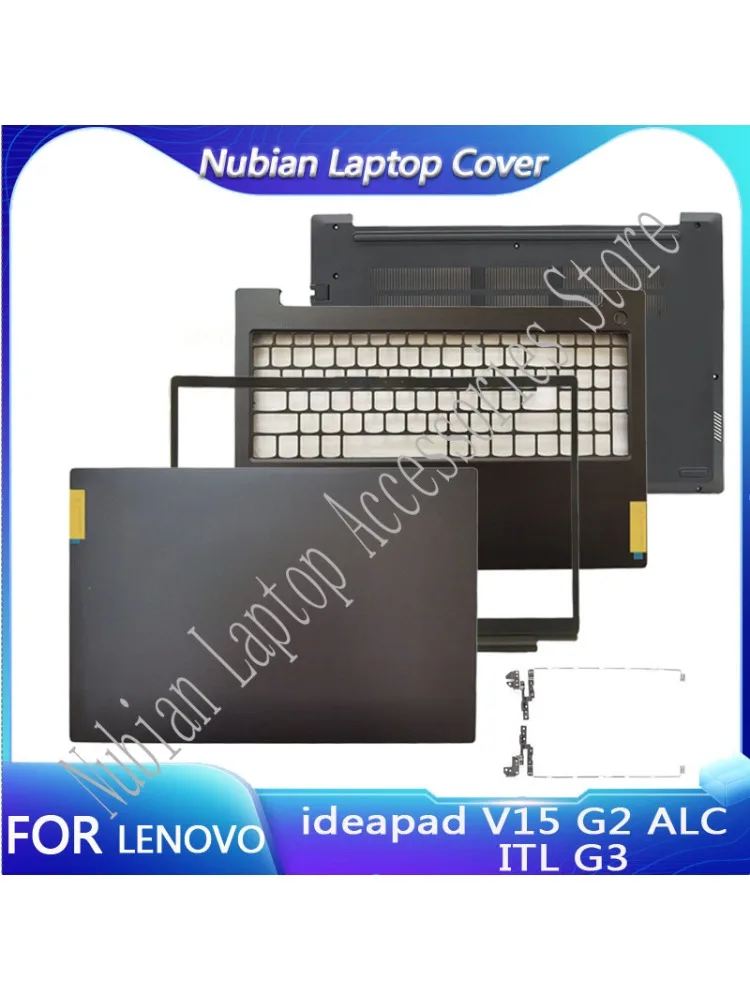 For Lenovo ideapad V15 G2 ALC ITL G3 IJL Screen Back Case Bezel Palm Rest Upper Lower Bottom Shell Top Cover Frame black