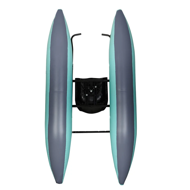 مخصص Catamaran PVC قارب صيد قابل للنفخ عالي السرعة إطار من الألومنيوم إغراء قارب قابل للطي خفيفة الوزن للغواصين في الهواء الطلق #4