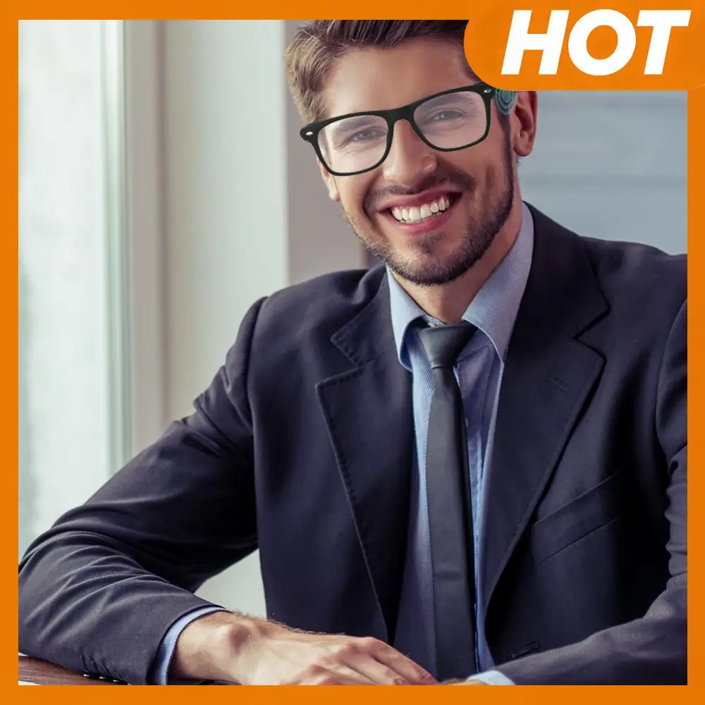 

AI Intelligent Translation Glasses Earphone Glasses for Men Women (Black)