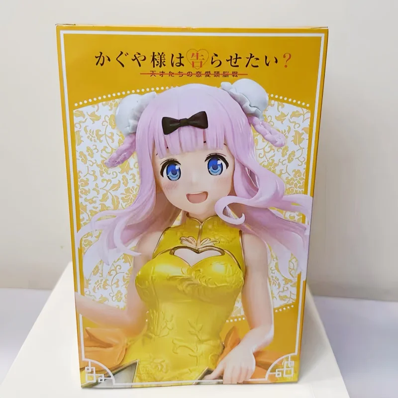 

Taito Coreful Prize Figure Chika Fujiwara Japanese Version Kaguya Sama Love Is War Cheongsam Style Anime Collectible Statue