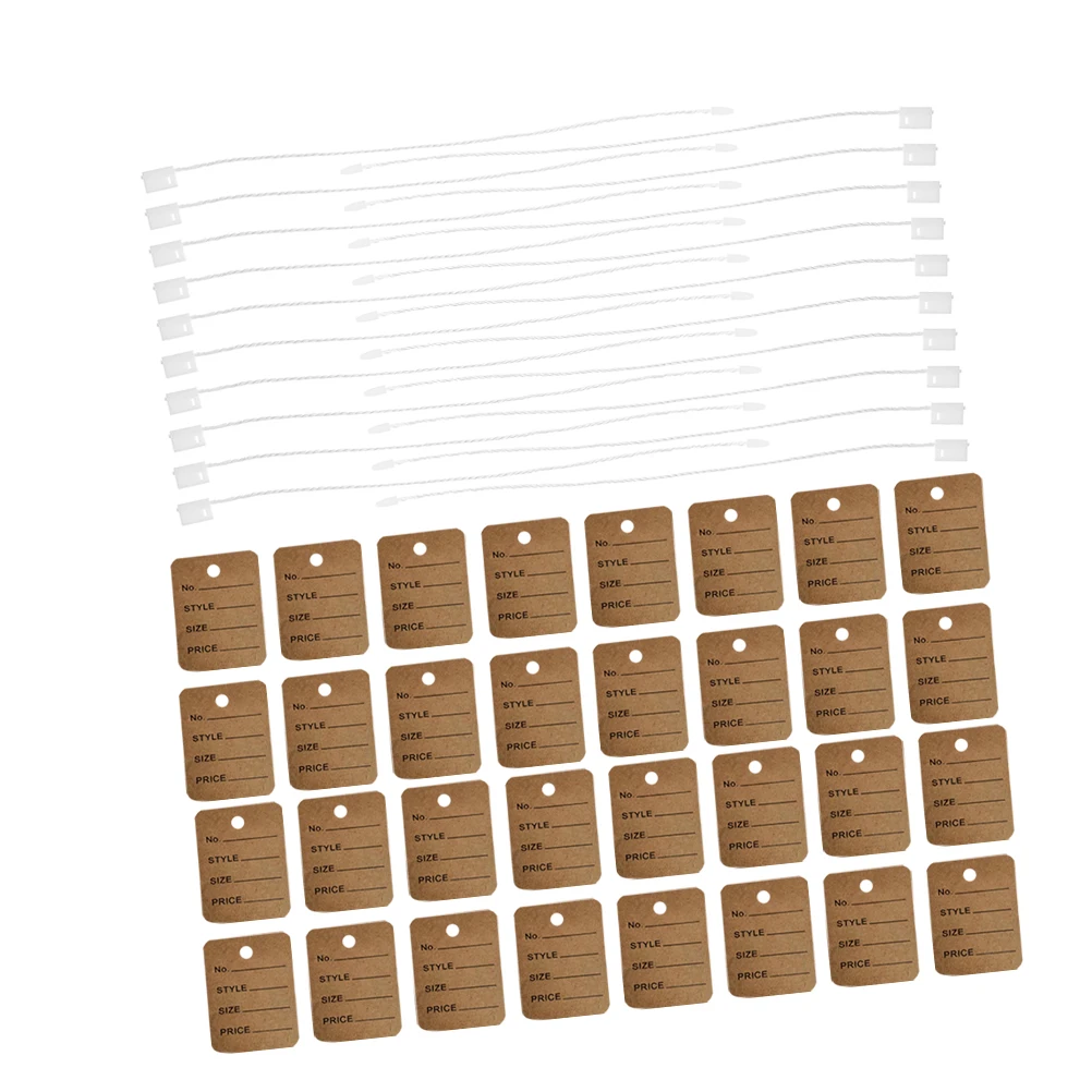 

1000pcs Clothing Price Tags Labels Size Hangtag Shoes Jewelry Hanging String Fasteners Clothes Tags Size Hangtag