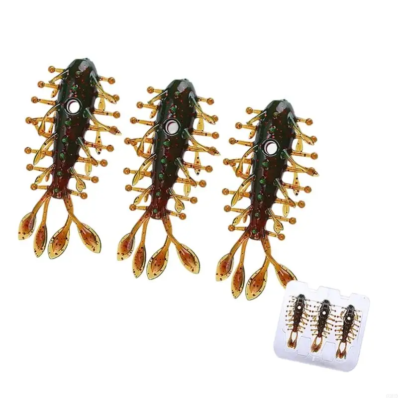 3er-Pack Floating Hollows Seegurkenköder Künstliche Köder mit hoher Elastizität und weicher Haltbarkeit für mehr Fischanziehung – Detail 5