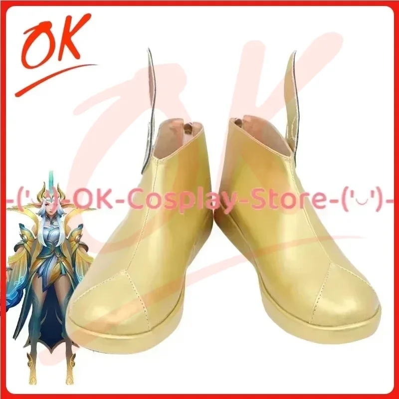 

[На заказ] LOL Soraka обувь для косплея аниме реквизит для ролевых игр OK-Cosplay Хэллоуин карнавал праздничная вечеринка сапоги из искусственной кожи