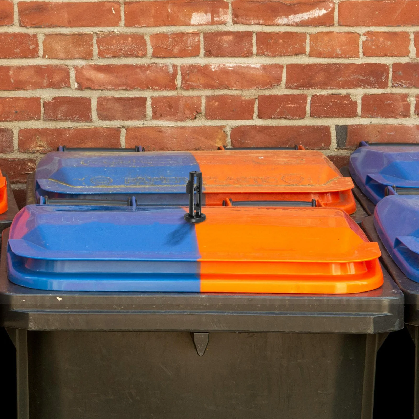 

10 шт. фиксаторов для крышек мусорных баков, усиленные, для уличных контейнеров, замена запчастей, аксессуары для мусорных баков, замок для крышки