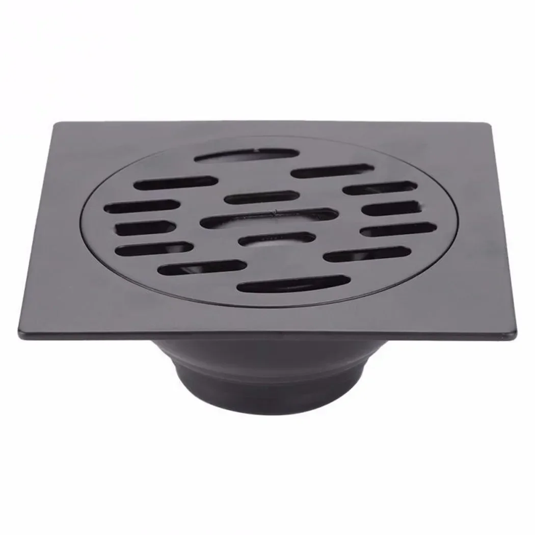 Shower Floor Drain Home Kitchen Balcony Bathroom Deodorizing Floor Drain Cover Strainer Toilet Sewer Square Floor Drain