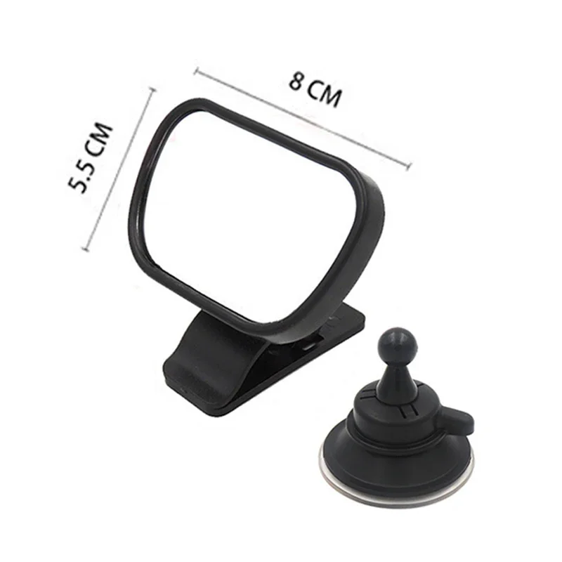 Baby Mirror 2 in 1 Mini Children Rear Convex Mirror Car Back Seat View Adjustable Auto Kids Monitor Car Accessories