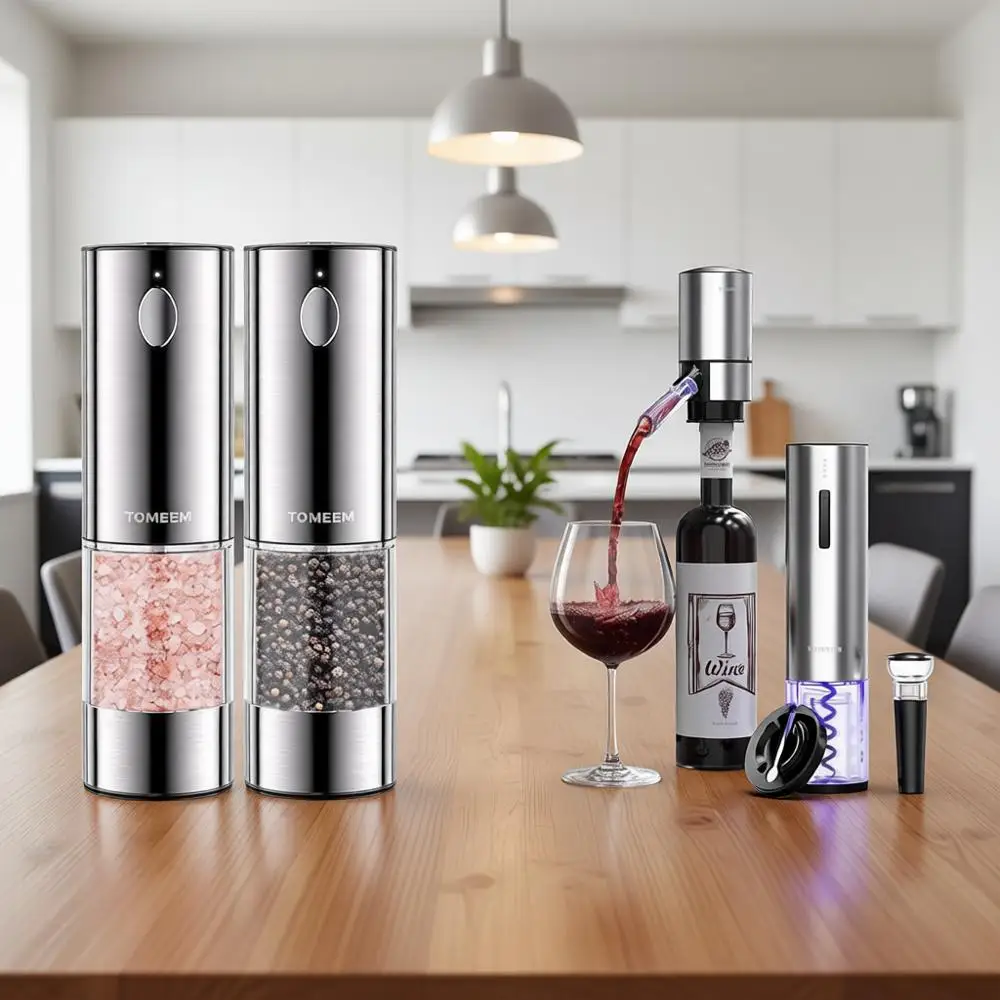 

Rechargeable Electric Salt and Pepper Grinder Set