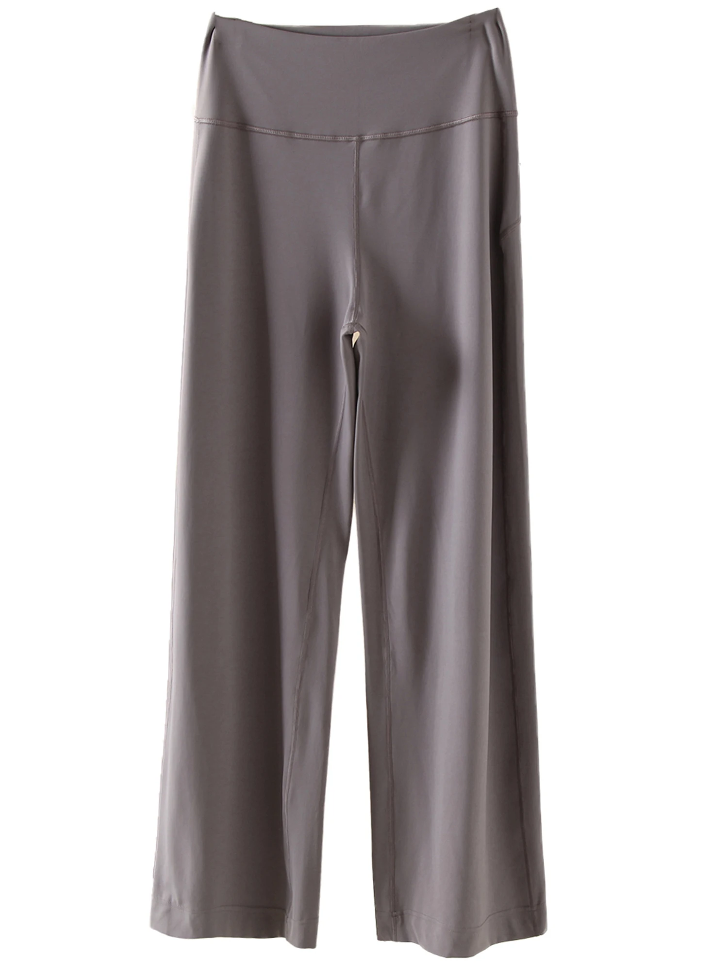 Spodnie damskie z wysokim stanem i szerokimi nogawkami, luźny krój, styl casual, model 2025, szybkoschnące, idealne do biegania i fitnessu, długie spodnie o spódnicy, elegancki krój.