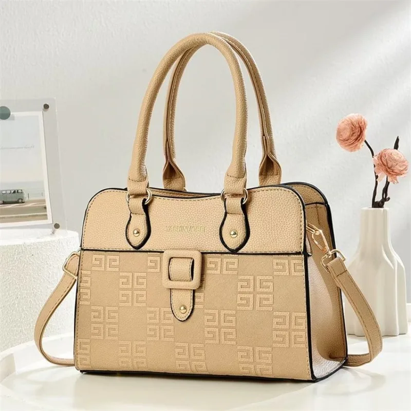 

Trendy High-End Diaper Bag Women Luxury Crossbody Messenger Bag Designer Minimalist Stylish Large Capacity Leather Tote