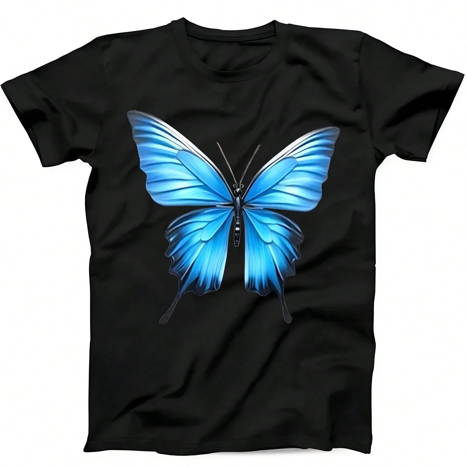 

Женские футболки Dream Blue Butterfly с принтом, мужские повседневные футболки с буквенным принтом, круглым вырезом и короткими рукавами, одежда DayTrips или выходные, веселые