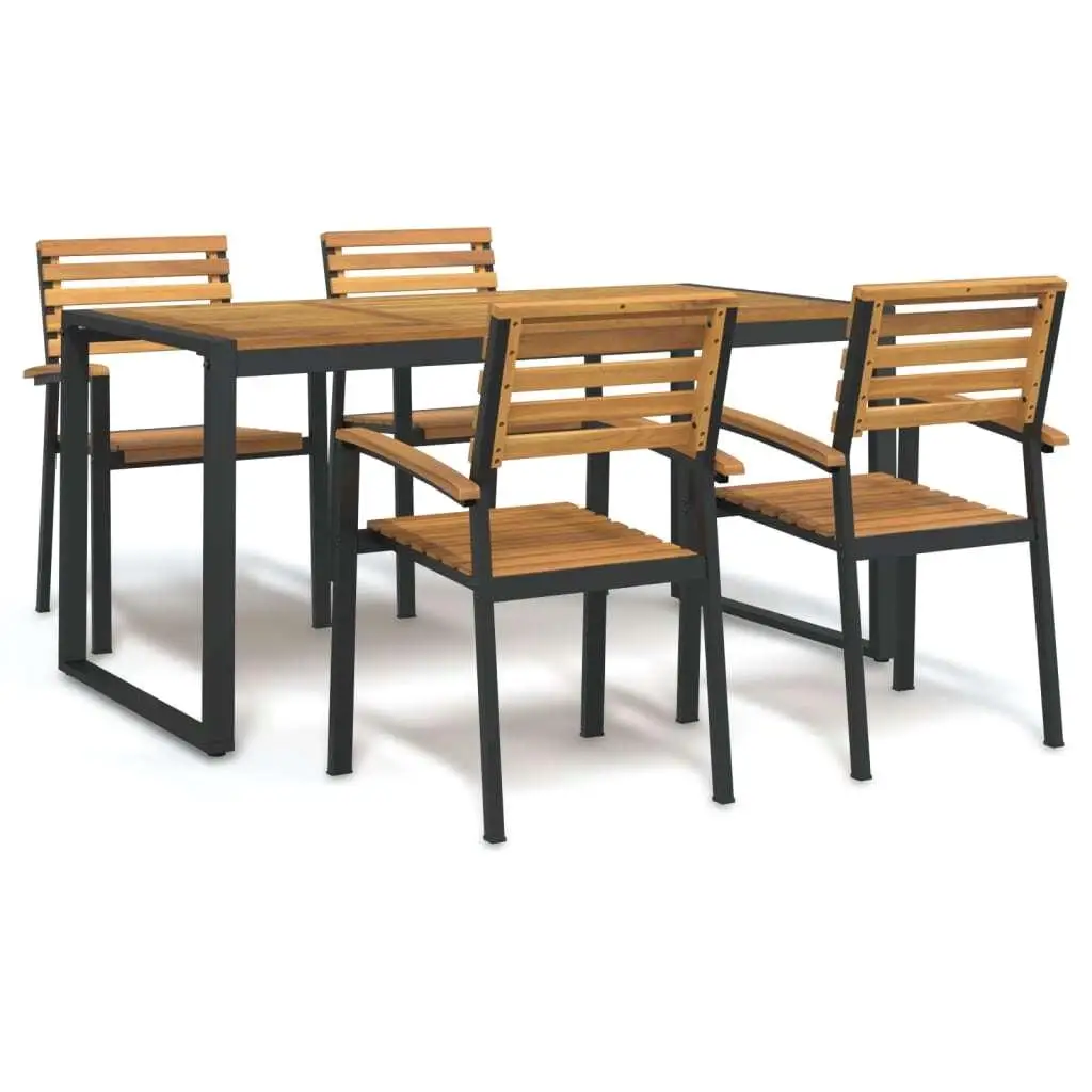 

Elegant Brown Black Outdoor Garden Dining Set Comfortable Stylish Design Ideal for Family Gatherings Patio Furniture