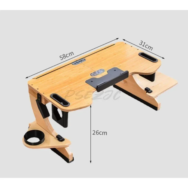 Table à manger pliante pour lit paresseux, bureau d\'étude de dortoir, outil d\'apprentissage multifonctionnel pour ordinateur portable, maison