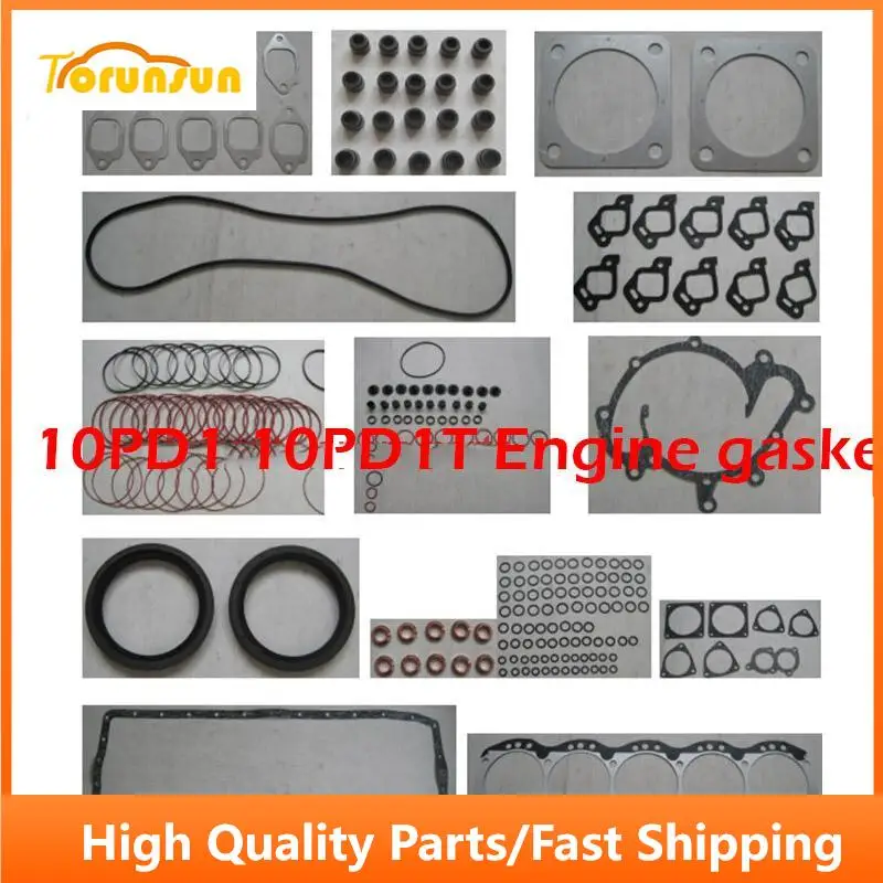 

10PD1 10PD1T complete Engine Full gasket set kit for Isuzu dumptruck