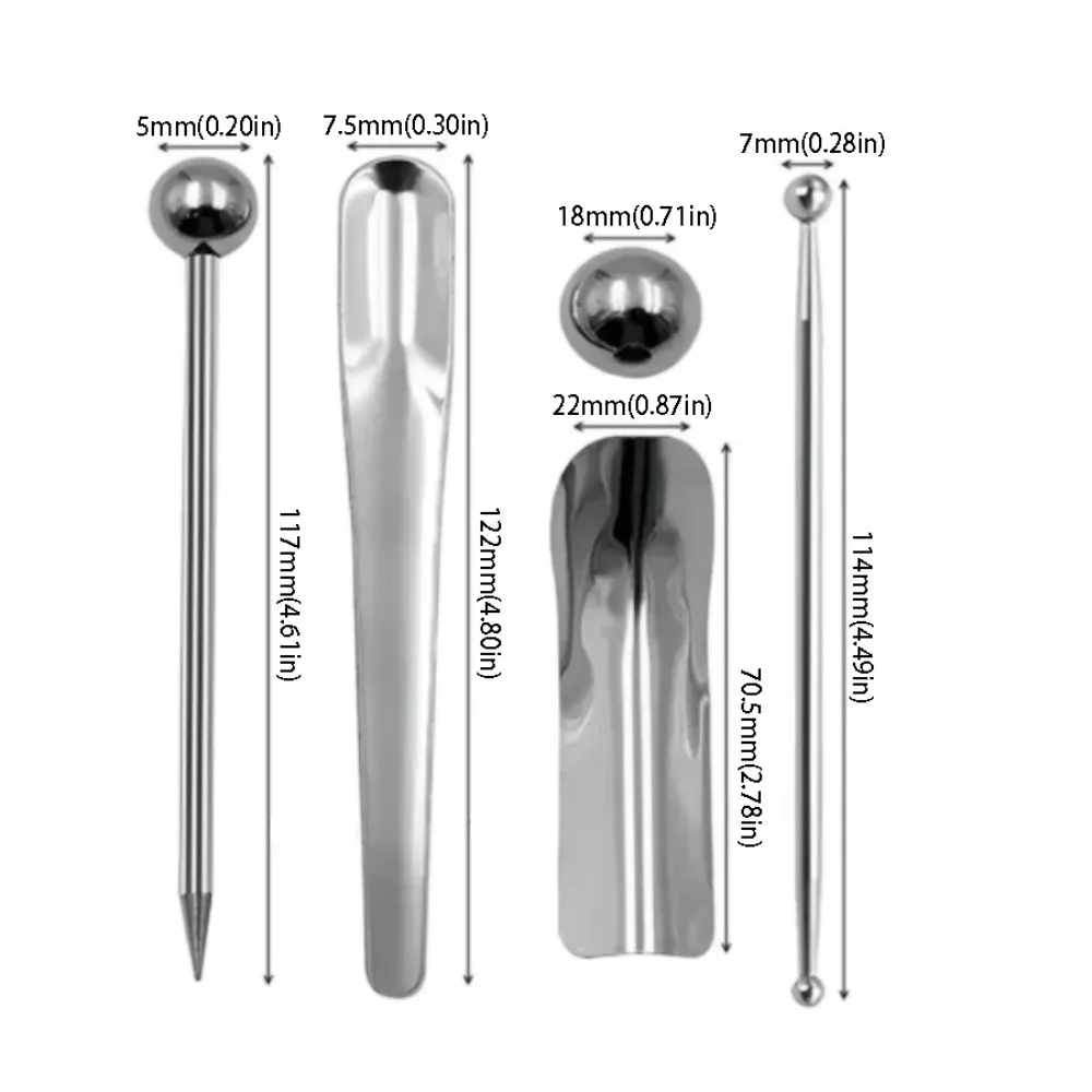 Stainless Steel Tile Grout Tool Tungsten Steel Polymer Clay Grout Removal Tool Double Steel Pressed Ball Dotting Pen Ball Stylus
