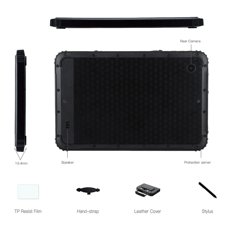 جهاز لوحي متين صناعي مقاس 8 بوصة من Emdoor للبالغين Win10 PC GPS 4G معالج Intel Atom NFC IP67 Gnss ضوء الشمس قابل للقراءة #6