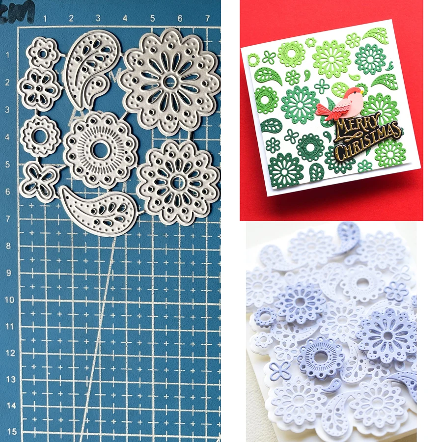 Lucky Goddess Metal Cutting Dies Nordic Flourishes Diy Scrapbooking Photo Album Decorative Embossing Paper Card Crafts
