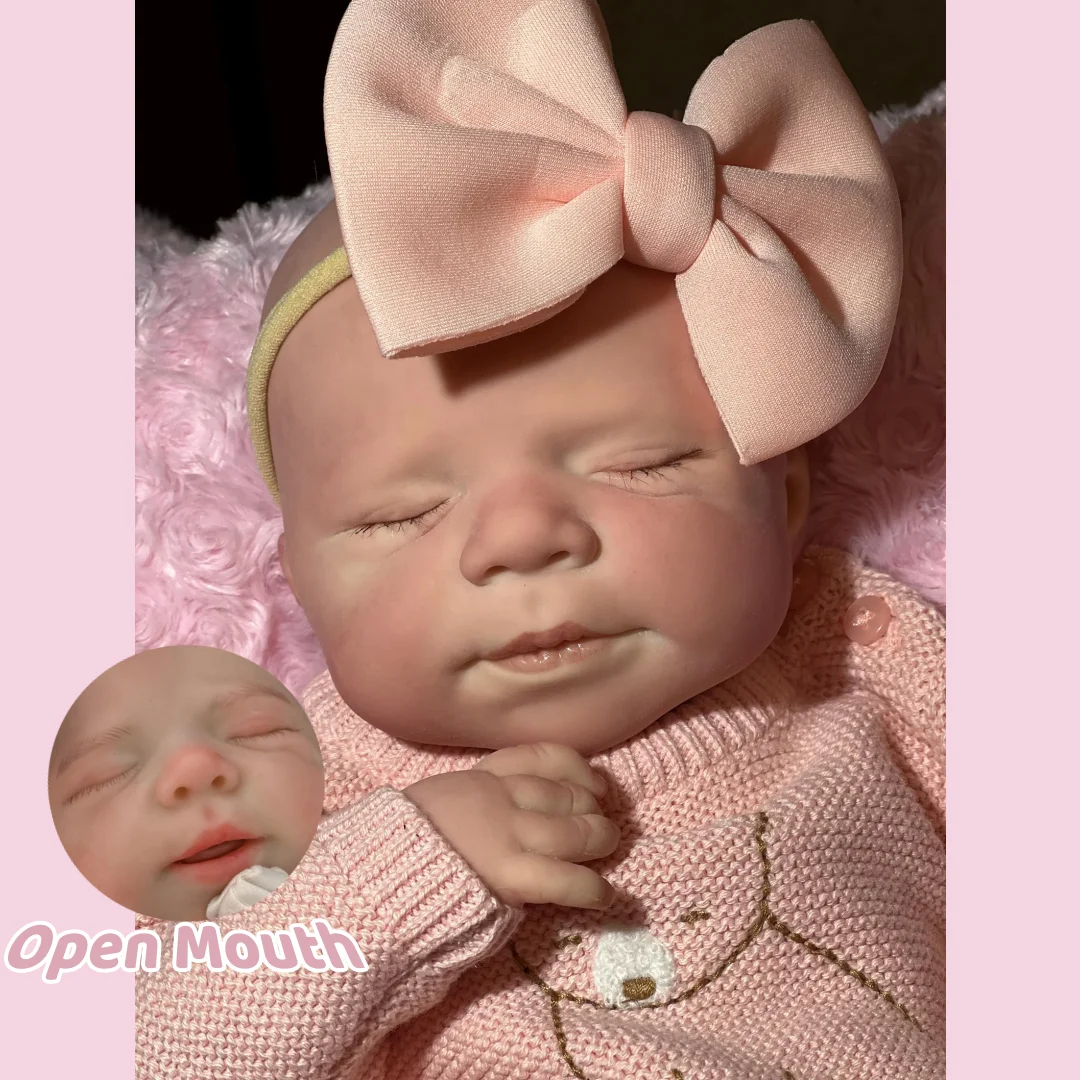 1PC/2 Kleidung 18 Zoll Offenen Mund Pascale Weiche Silikon Bebe Reborn Mädchen Puppe Mit 3D Gemalt Haut lebensechte Neugeborenen Baby Mädchen Puppe
