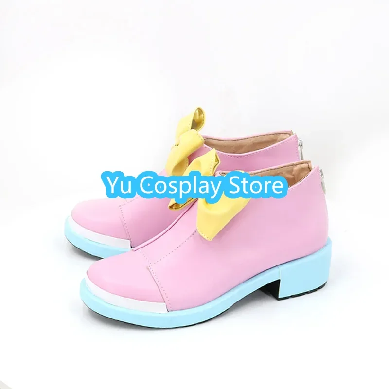 PU couro Cosplay sapatos, Precure Prop, Cure Prism, Halloween Carnaval Botas, Custom Made