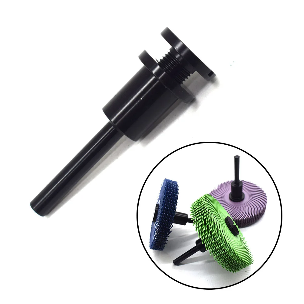 eixo-de-conexao-de-mandril-preto-com-haste-de-6-mm-para-escova-de-disco-de-cerdas-radiais-de-3-polegadas-75-mm