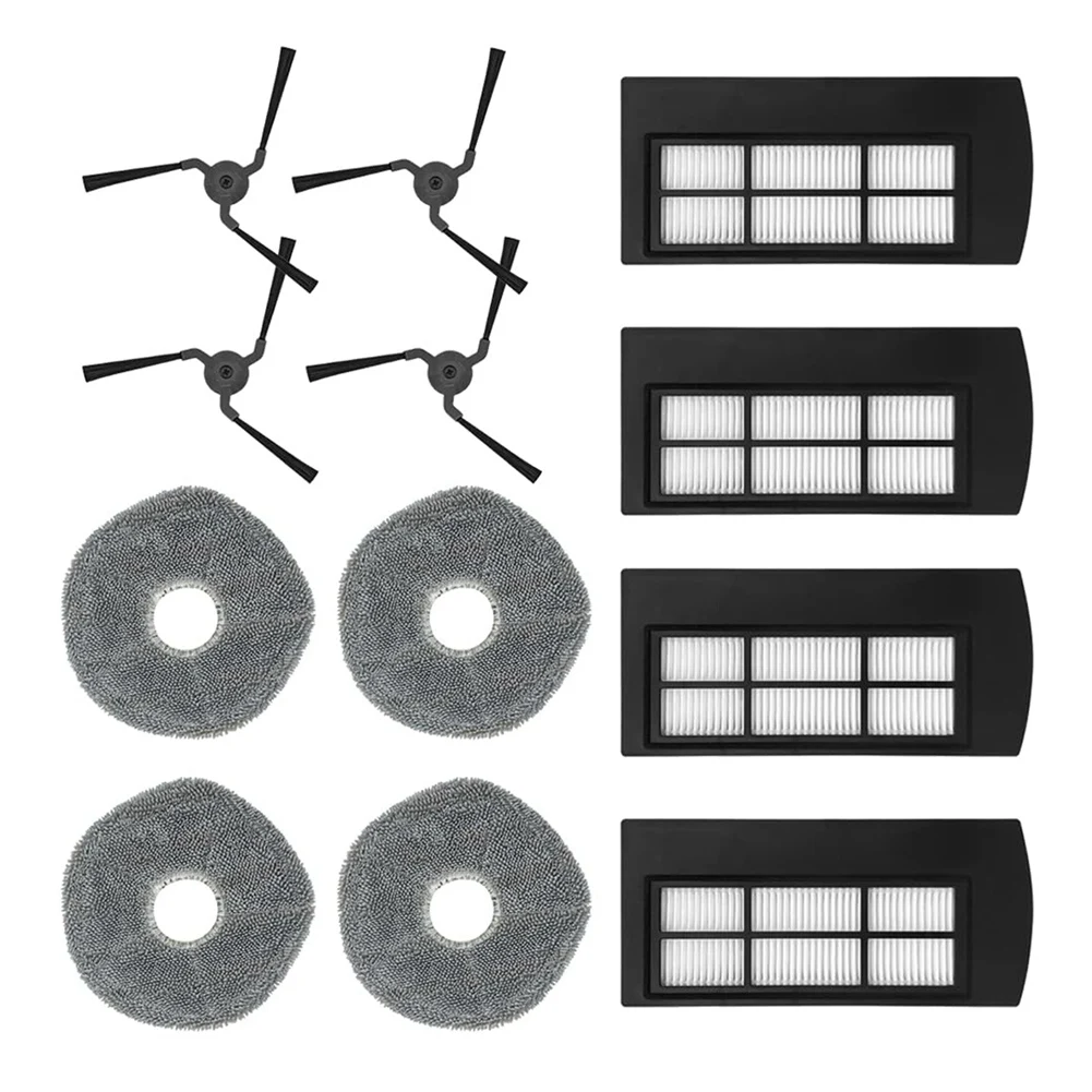 Kit di accessori per parti di elettrodomestici per aspirapolvere EUFY serie X9, inclusa spazzola laterale, tampone per mocio, filtro HEPA e strumento di pulizia