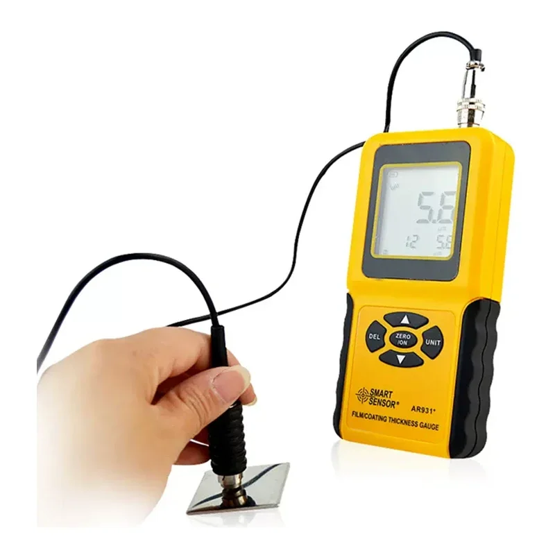 AR931+ Film Coating Thickness Gauge Paint Meter Tester High Precision Magnetic Read Analyzer SMART SENSOR