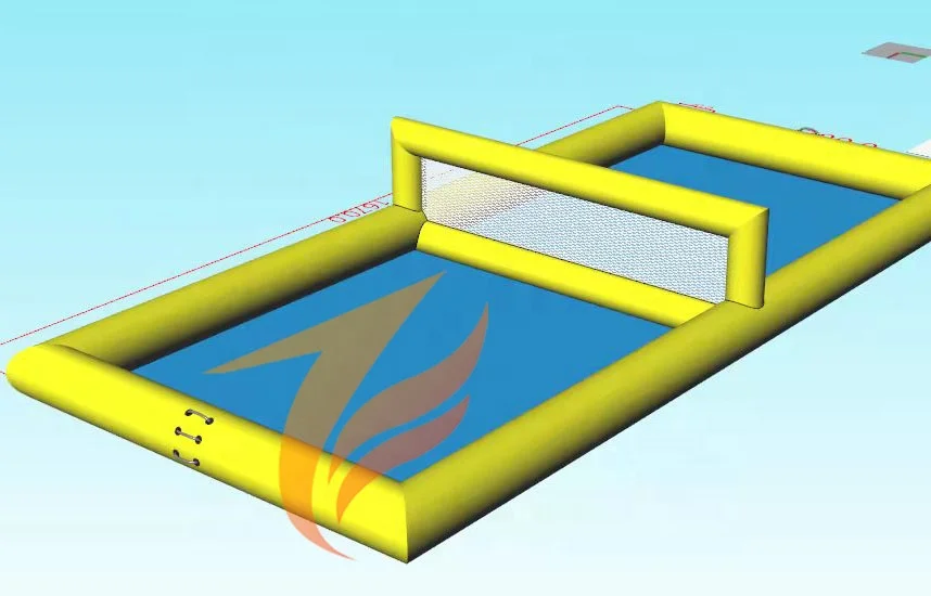 ملعب كرة طائرة عملاق قابل للنفخ ، ماء الحقل ، للبيع ، ملعب