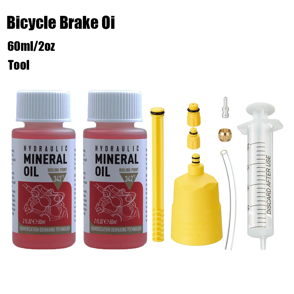 Bicycle Brake Oil,60ml/2oz,MTB Tubess Sealant Fluid,Mineral Lubricant,Shimano Mineral Oil,Bike Hydraulic Disc Brake Oil,Mtb Tool