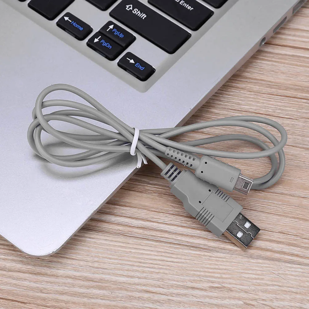كابل شحن USB 1M/3.28ft لوحدة تحكم لوحة ألعاب U شاحن مزامنة بيانات USB كابل شحن لنيتندو وي يو لعبة تحكم