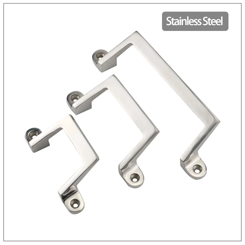Stainless Steel Precision Casting Cabinet Door Handle for Industrial Electrical Equipment Automation Machinery Control