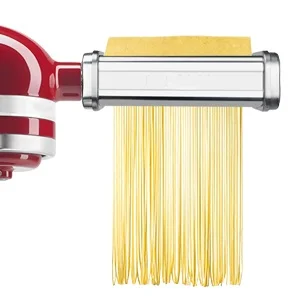 Pastaopzetstuk voor KitchenAid Mixer, Pasta Sheet Roller, Spaghetti Fettuccine Cutter, Roestvrij Noodle Fit All KitchenAid Chef