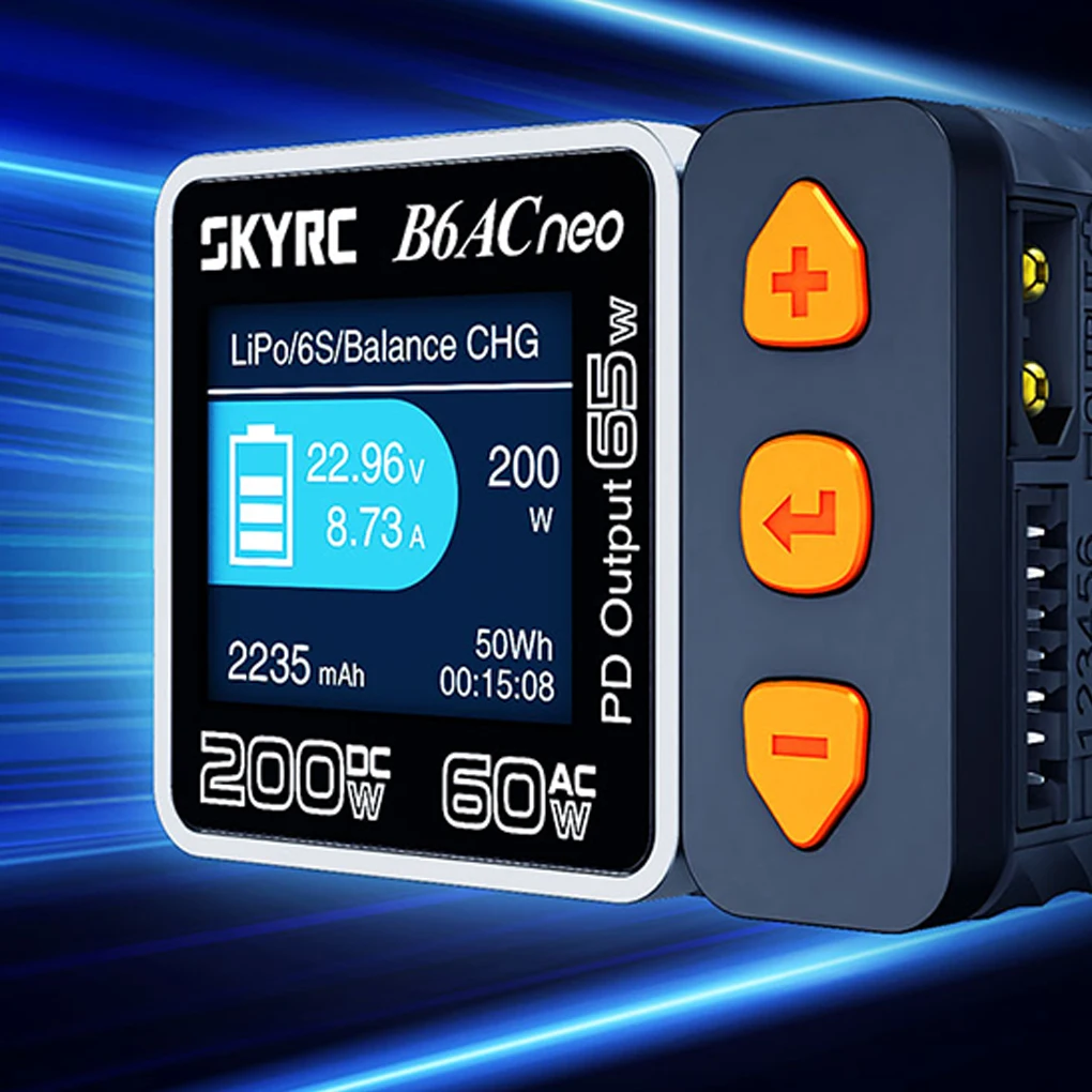 

SKYRC B6ACneo Smart Charger DC 200W AC 60W Battery Balance Charger B6AC NEO SK-100200 Upgraded for B6ac V2