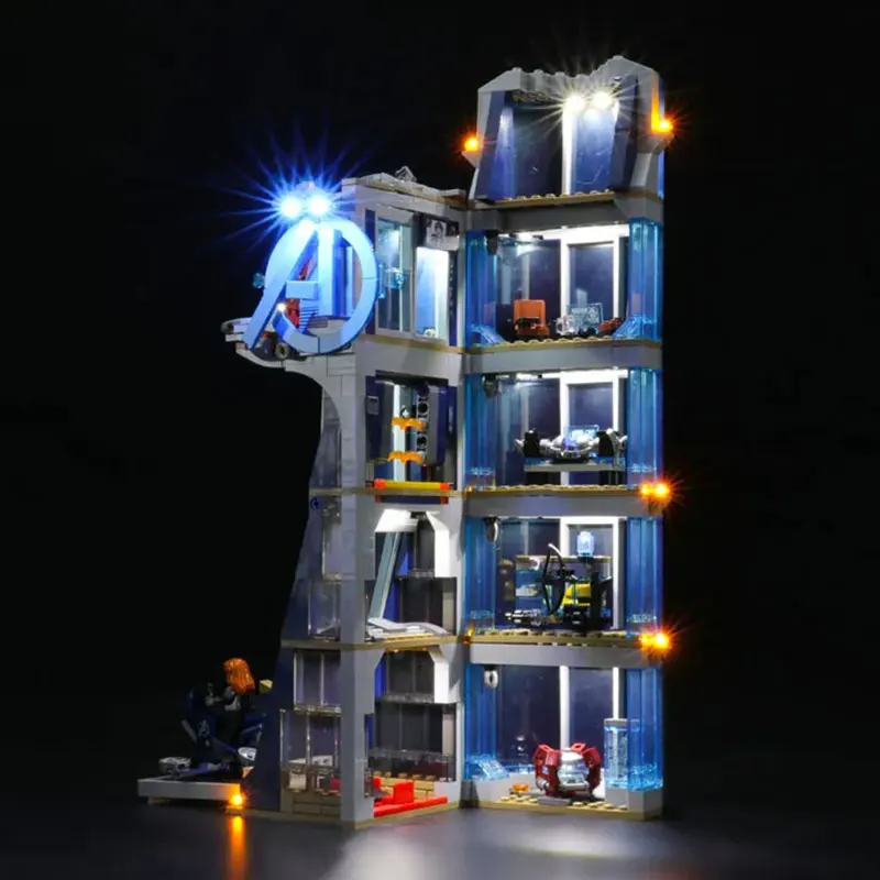 DIY LED Light Kit For LEGO 76166 Tower Battle Building Block Set（Only LED Light,Without Blocks Model）