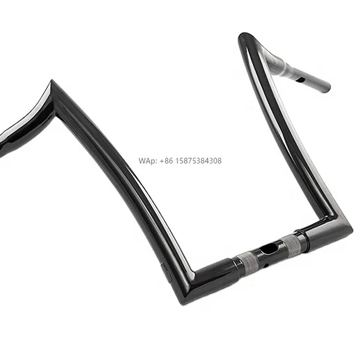 

HD Custom Sportster Bobber Chopper Motorcycle Frame Body Parts Handlebar Mount Bicycle Smartphone Bars Handlebars Chiefdom Black