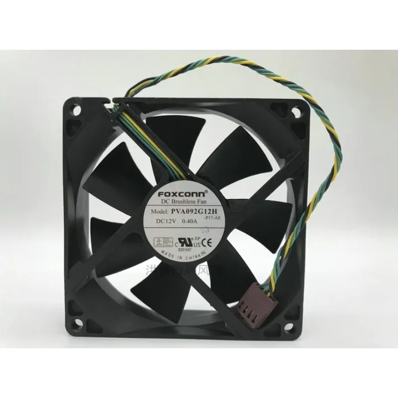 

Ltsf For FOXCONN PVA092G12H DC 12V 0.40A 90x90x25mm 4-Wire Server Cooling Fan 9cm