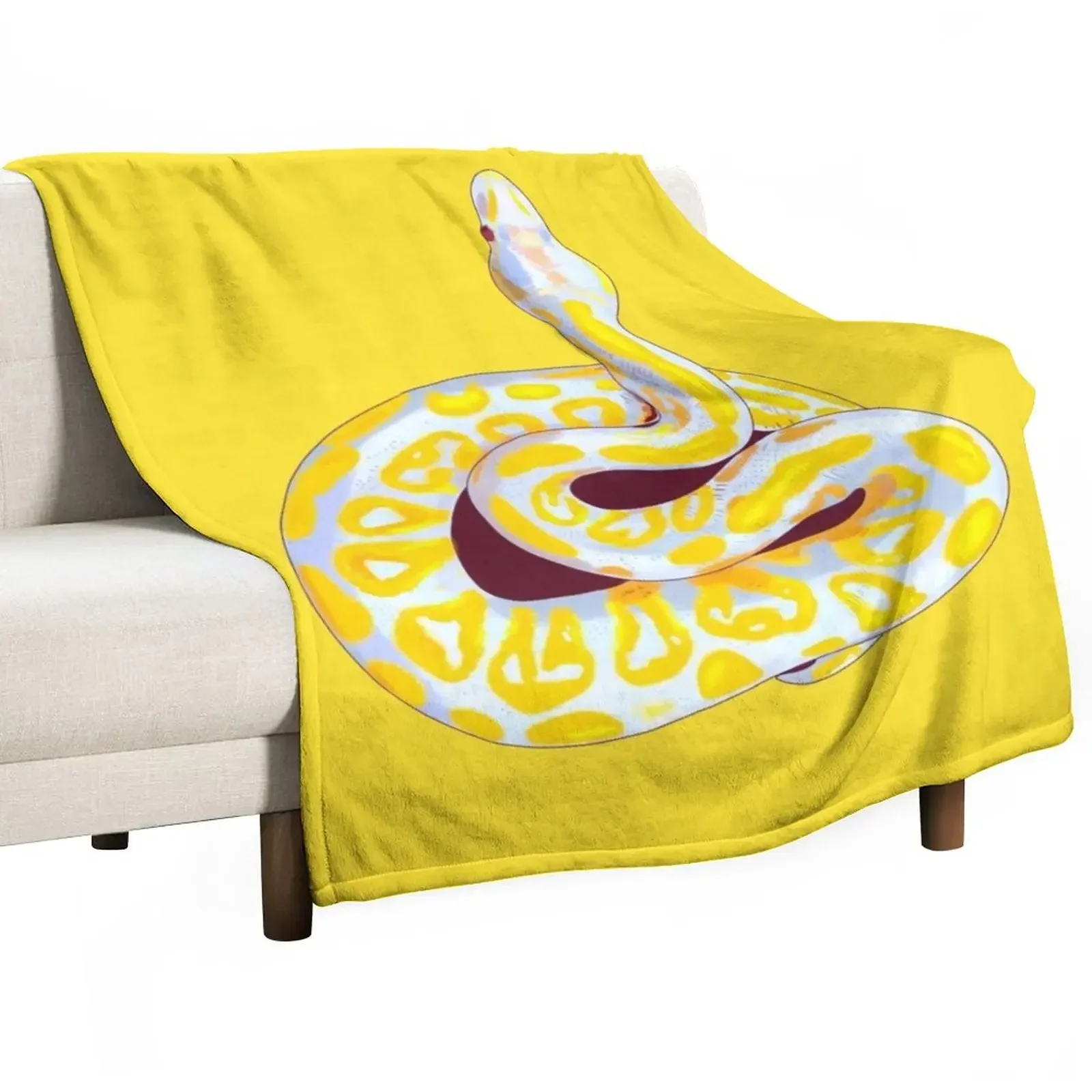 Albino snake Throw Blanket Soft Beds Plaid Soft Giant Sofa Blankets