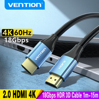 Vention HDMI Cable 4K 2.0 Cable 10m 15M for PS4 Xiaomi Box HDMI Audio Cable Switch Splitter for TV HDMI Splitter Video Cord HDMI