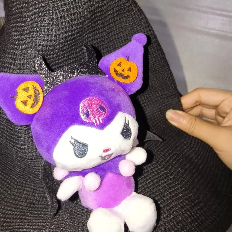 Originele Hellokitty Kuromi Melodie Cartoon Schattige Pluche Pop Magische Tovenaar Hoed Imp Volwassen Kinderen Hoed Halloween Geschenk Cosplay Hoed