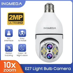 INQMEGA 2MP E27 Bulb Camera  Socket 360° 2.4G WiFi Security Protection Security Monitor Full Color Night Vision Auto Tracking Ca