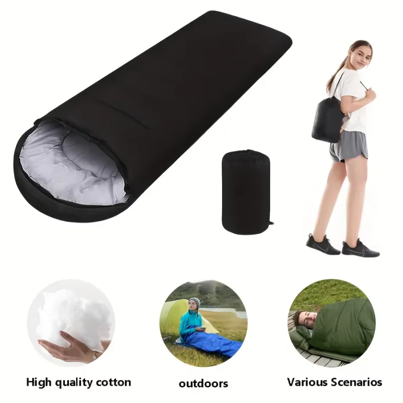 

Кемпинговые спальные мешки - Легкие, подходят для всех сезонов, для походов - Шерстяные спальные мешки - Зимний хлопковый спальный мешок