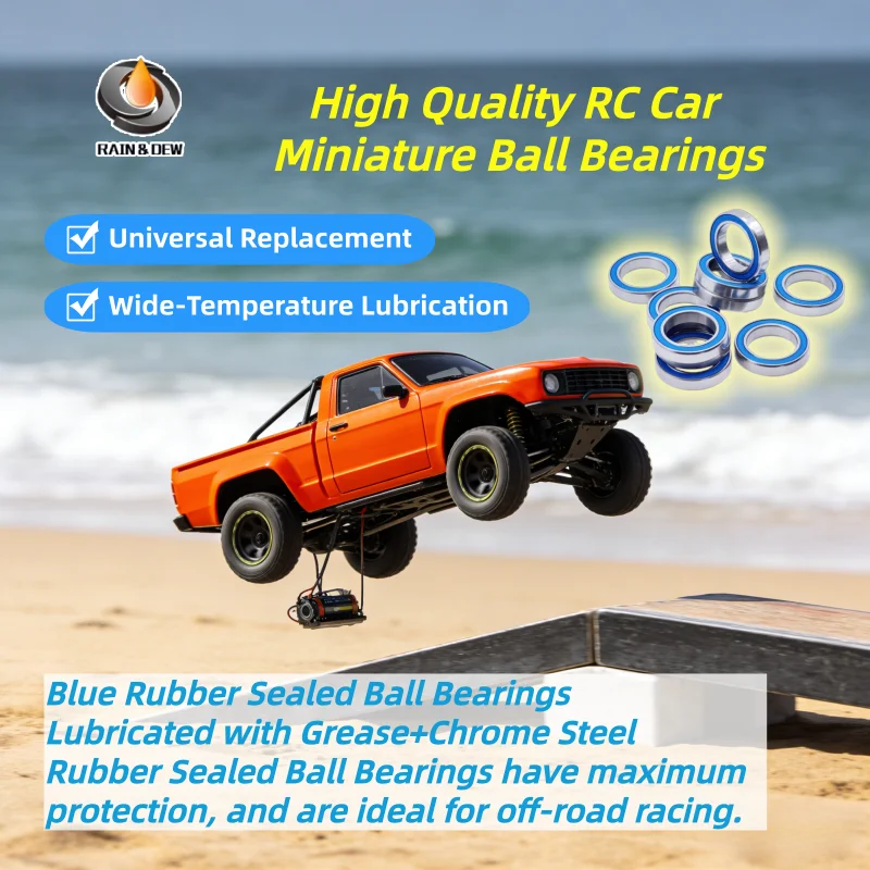 2P/4P/6P/8P/10Pcs RC Car Bearings 6802RS 15x24x5 mm ABEC-7 Metric Thin Section Ball Bearing 6700RS 686RS 688RS MR105RS