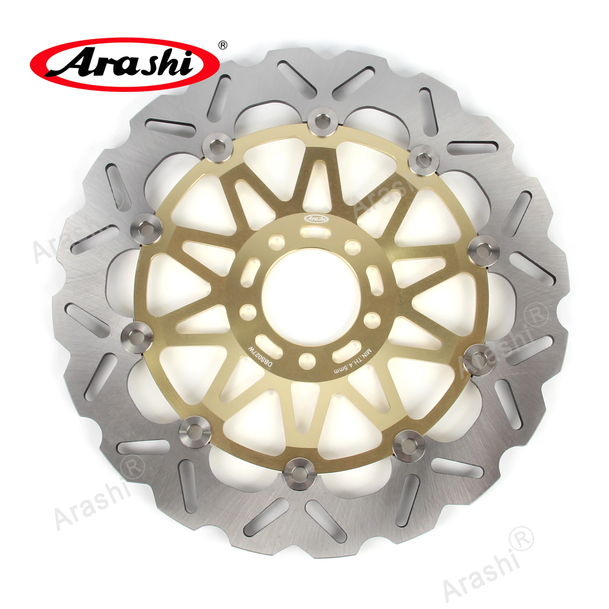 Arashi 1 Pair CNC Full Floating Front Brake Disc Rotor For KAWASAKI ZXR 750 R / ZXR 750 L 1993 1994 1995 ZXR750R ZXR750L ZXR-L