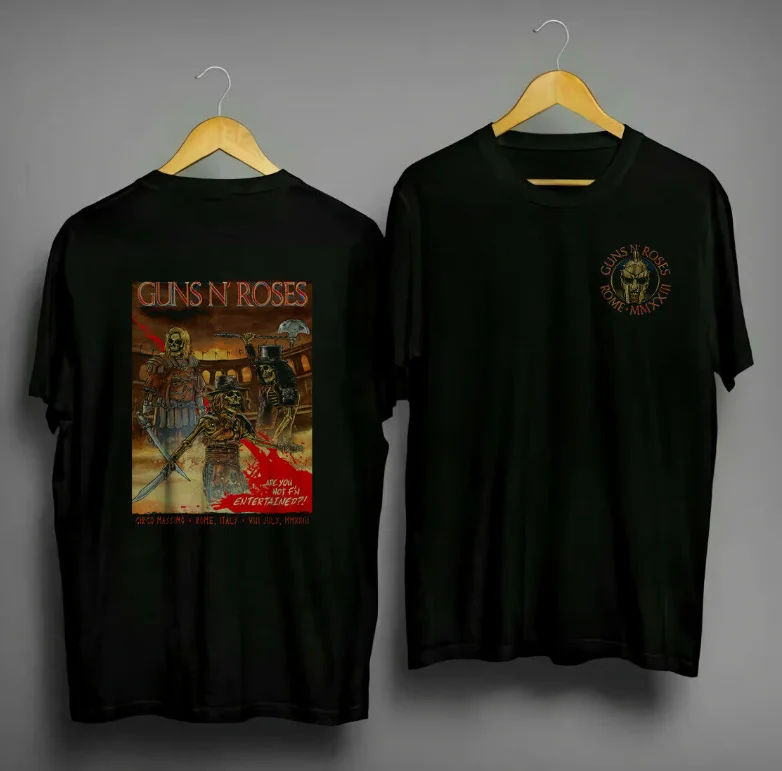 New !!! Guns N Roses World Tour 2023 , 8 July Rome Unisex T- Shirt