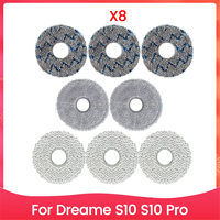 A71Z 8PCS Mop Pads Fit for S10 S10 Pro Robot Vacuum Cleaner Mop Cloth Accessories Replacement Parts