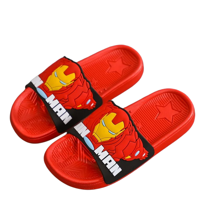 

Iron Man Slippers Children's Summer Cute Spiderman Marvel Kawaii Captain America Sandals and Slippers Birthday Gift for Friends