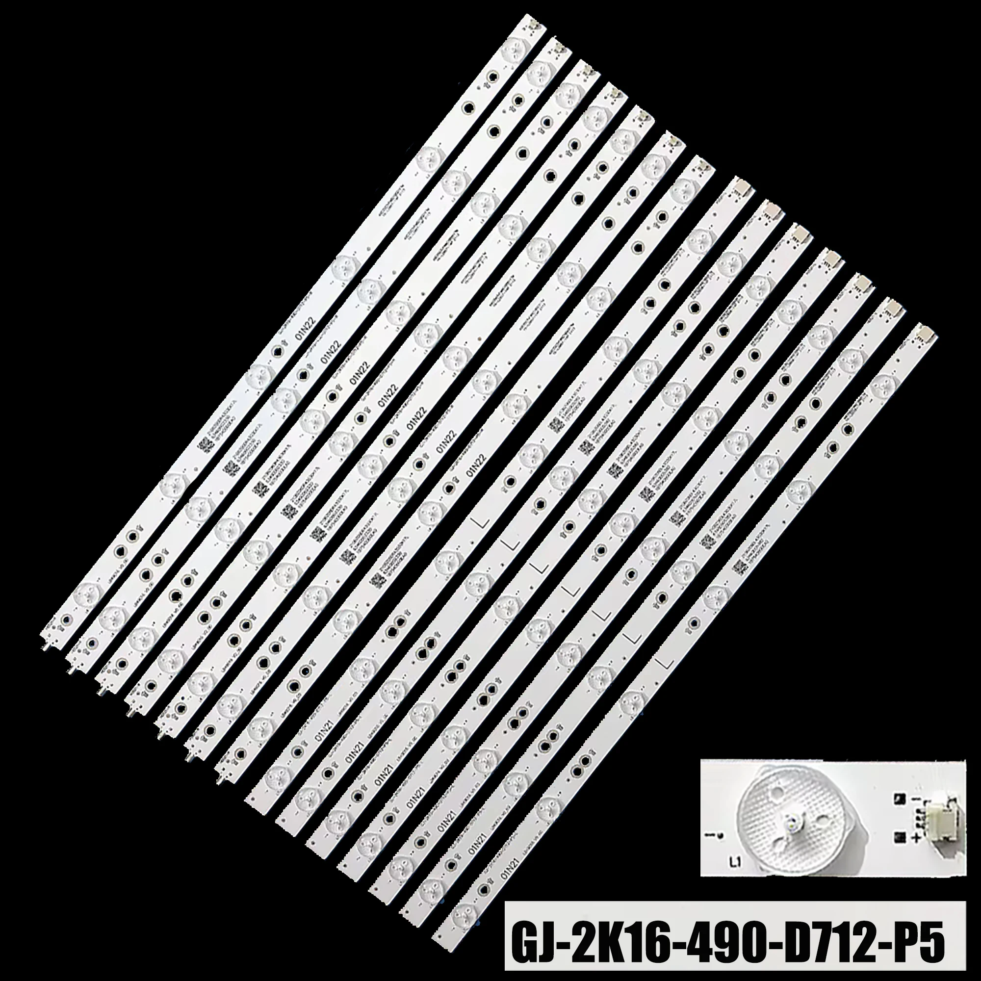 

Светодиодная лента для 49PUS6551 GJ-2K16-490-D712-P5-L R 01N21 01N22 TPT490U2 49PUS6401 49PUH6101 LB49016 49PUT6401 49PUS6432/12 49C1080N